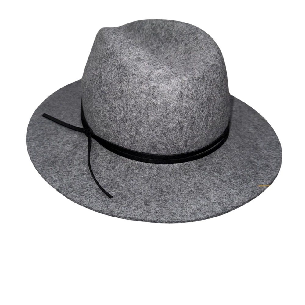 San Diego Hat‎ Co Wool Fedora Hat Grey Black Band Women One Size